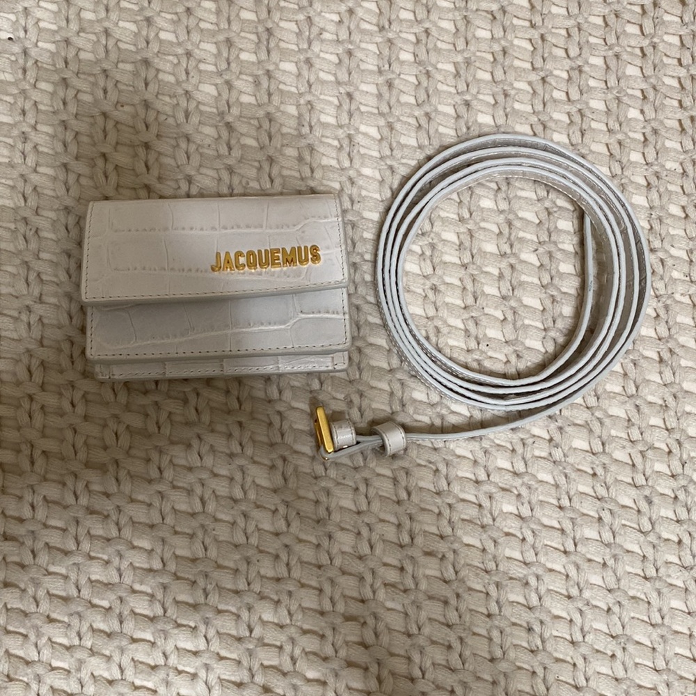 Jacquemus La Ceinture Bello Croc-Effect Leather Belt Bag